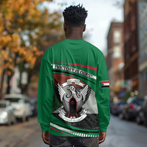 African Sudan Long Sleeve Shirt Victory Is Ours - African Pride