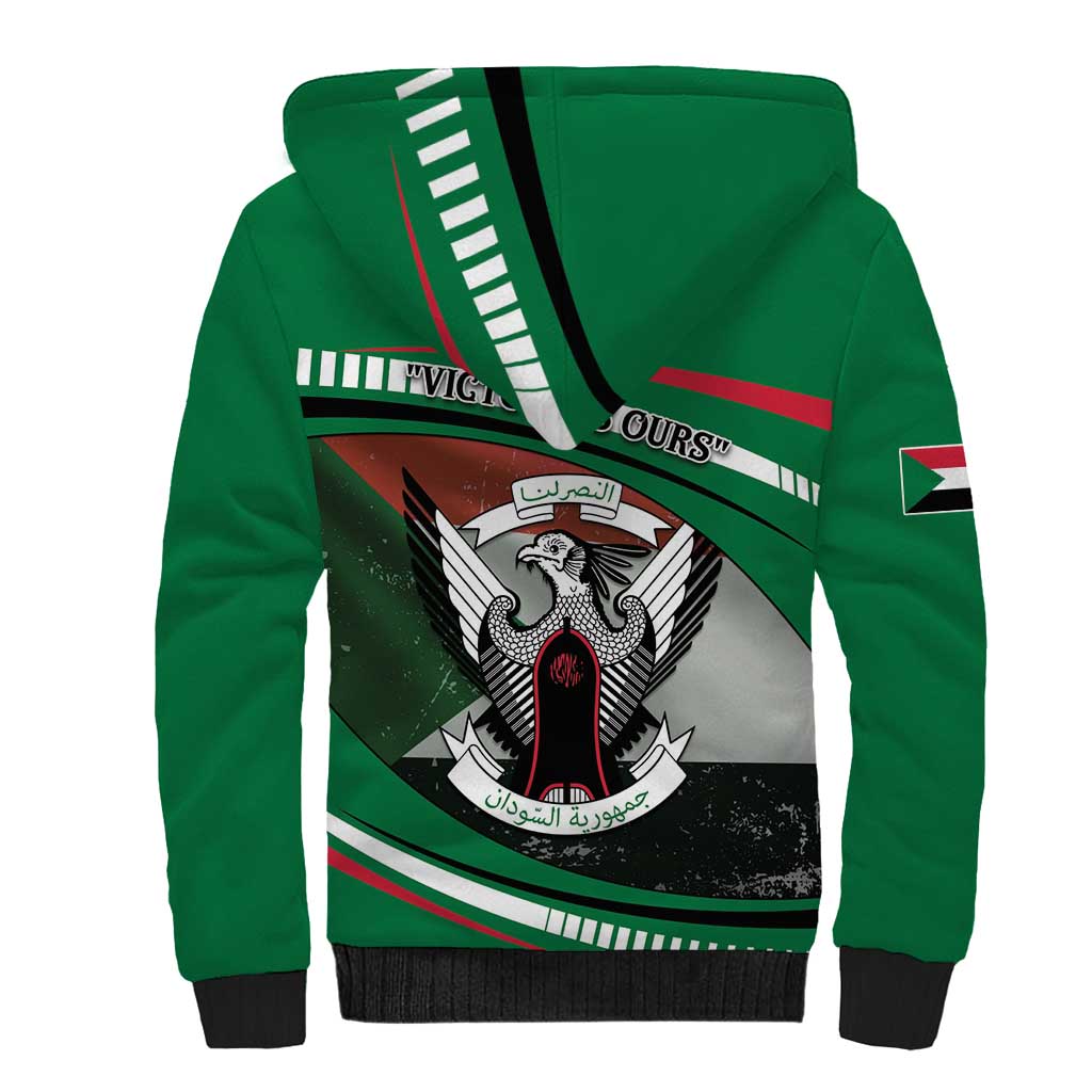 African Sudan Sherpa Hoodie Victory Is Ours - African Pride