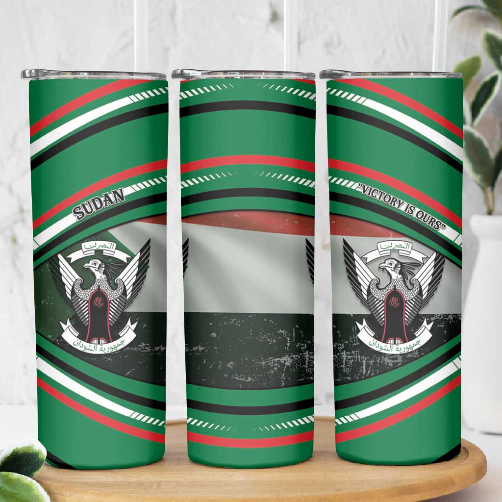 African Sudan Skinny Tumbler Victory Is Ours - African Pride