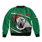 African Sudan Sleeve Zip Bomber Jacket Victory Is Ours - African Pride