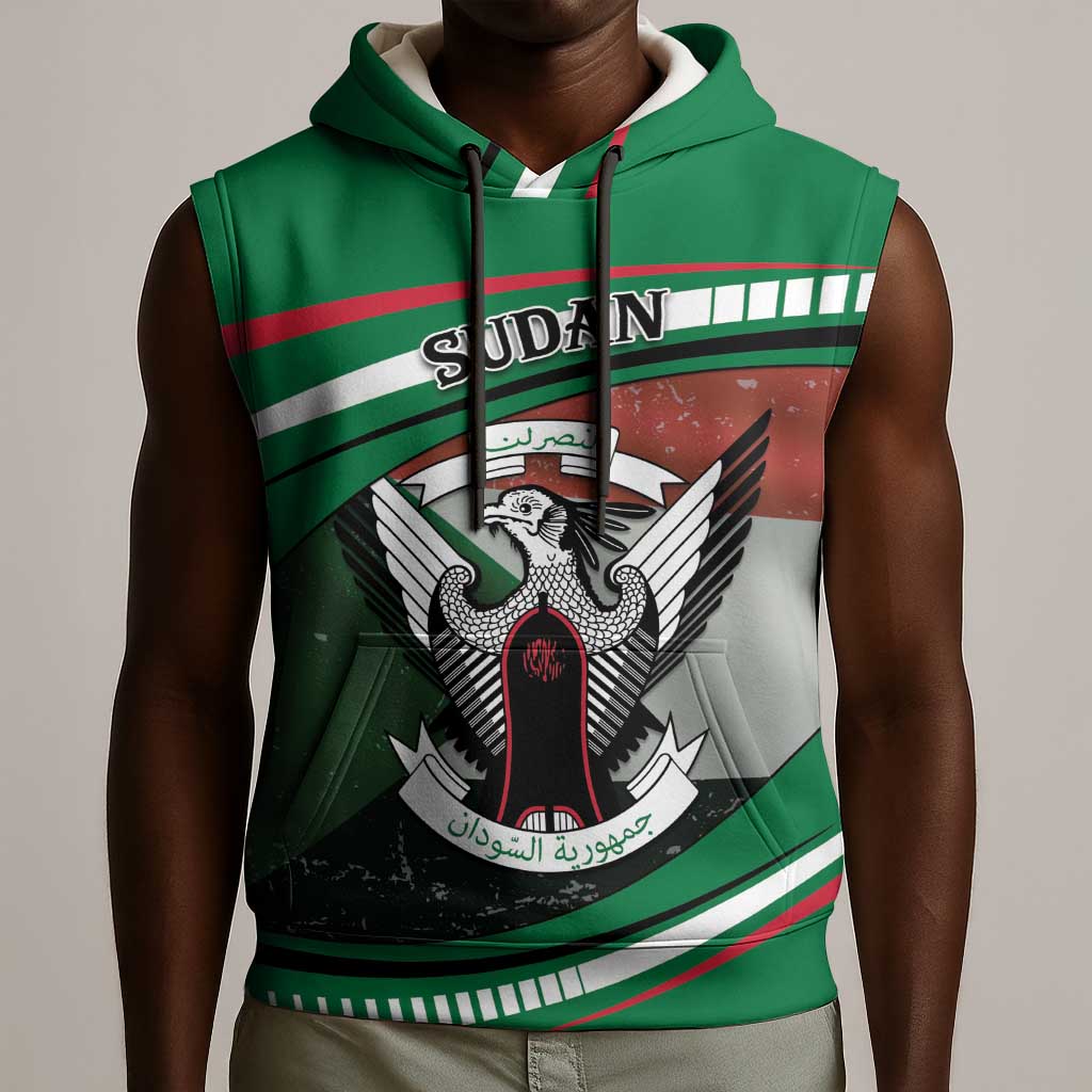African Sudan Sleeveless Hoodie Victory Is Ours - African Pride