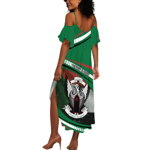African Sudan Summer Maxi Dress Victory Is Ours - African Pride