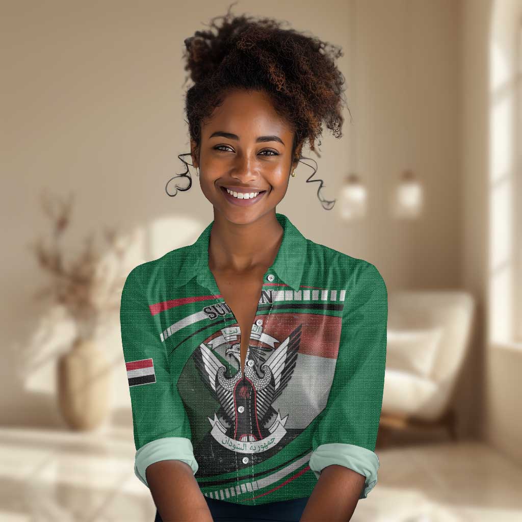 African Sudan Women Casual Shirt Victory Is Ours - African Pride