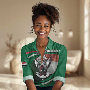 African Sudan Women Casual Shirt Victory Is Ours - African Pride