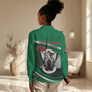 African Sudan Women Casual Shirt Victory Is Ours - African Pride