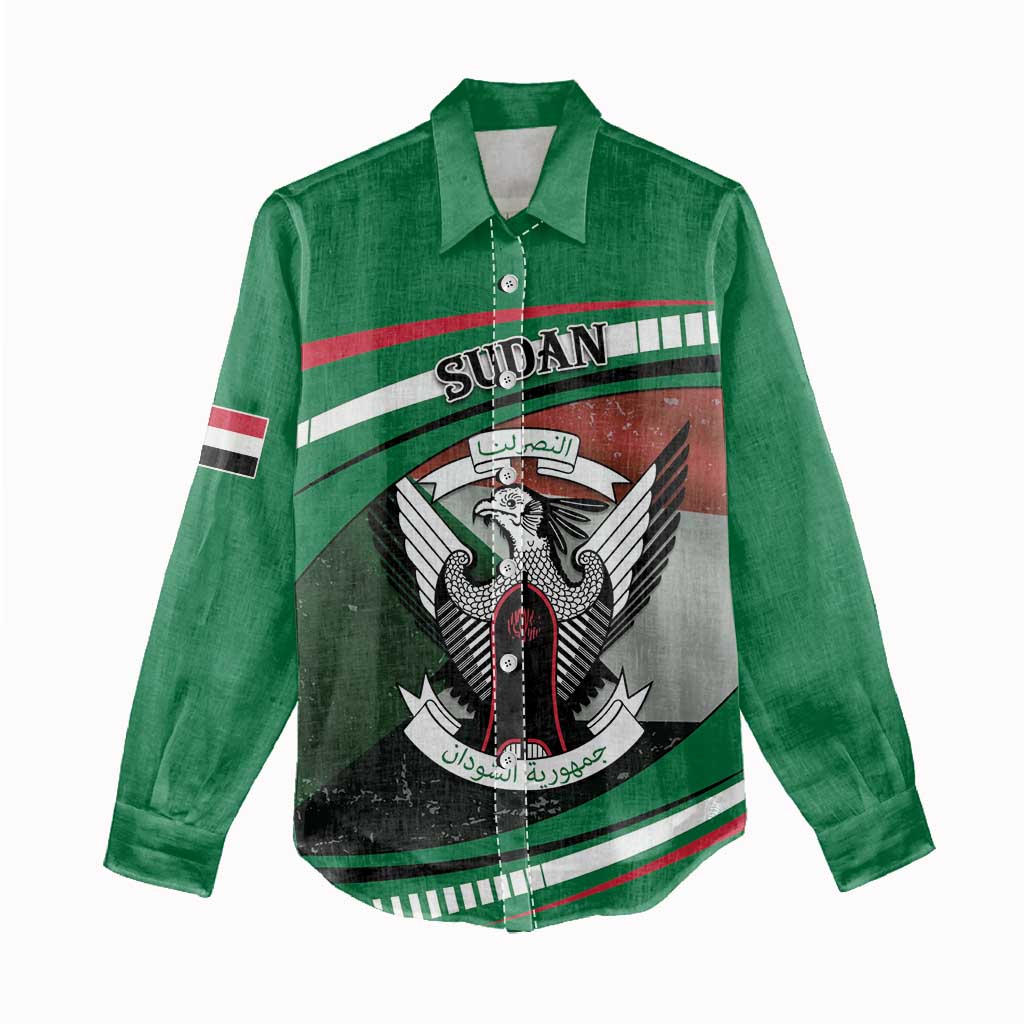 African Sudan Women Casual Shirt Victory Is Ours - African Pride