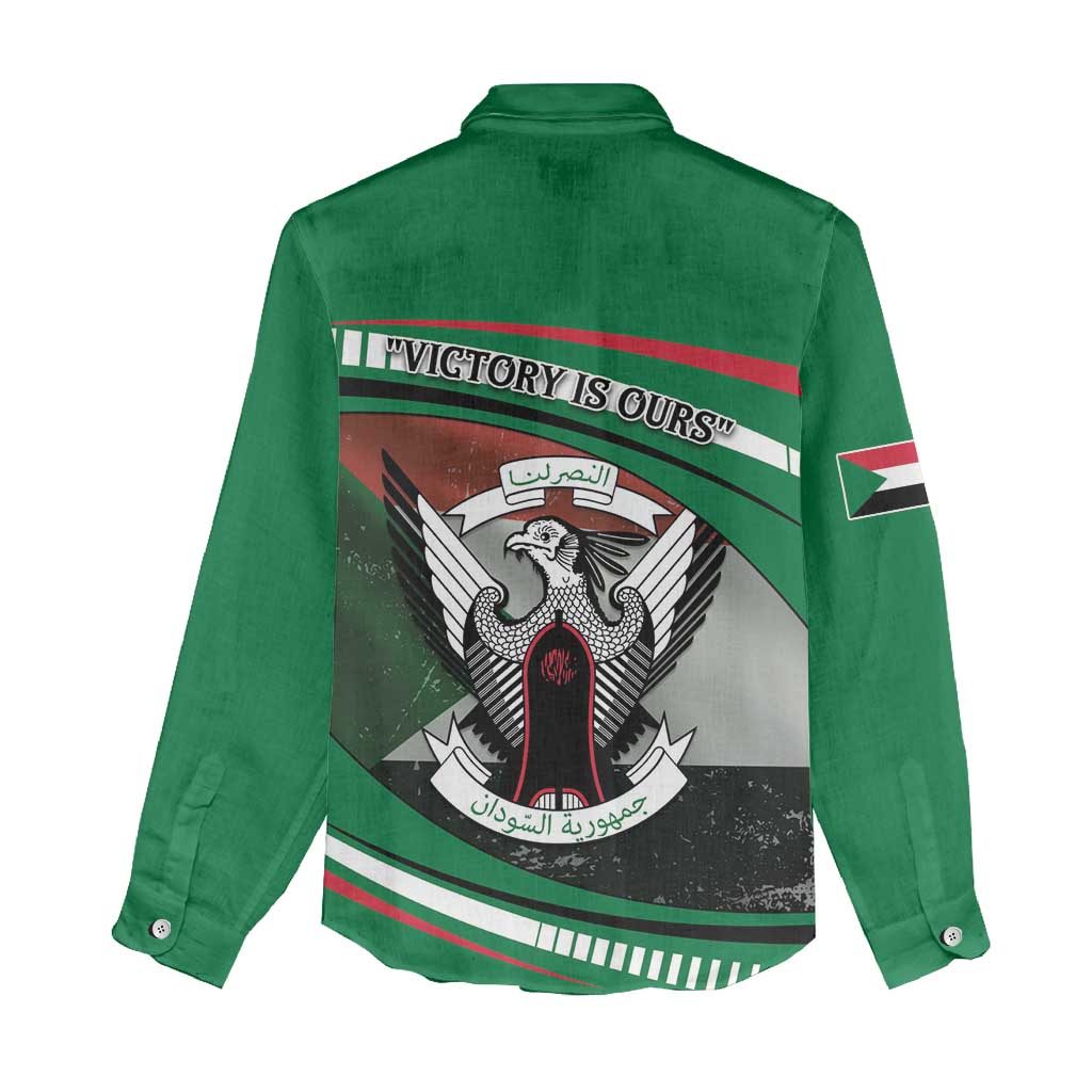 African Sudan Women Casual Shirt Victory Is Ours - African Pride