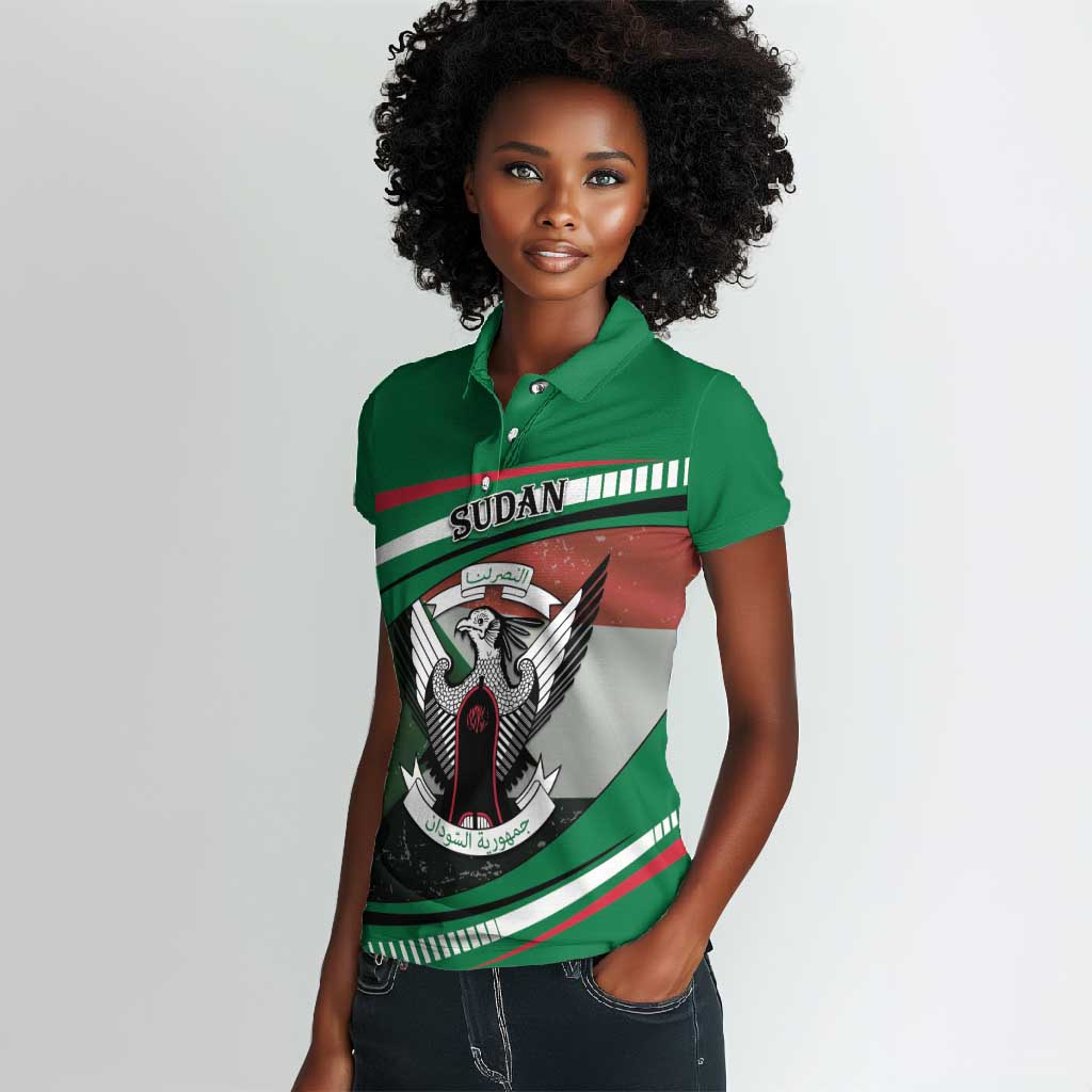 African Sudan Women Polo Shirt Victory Is Ours - African Pride