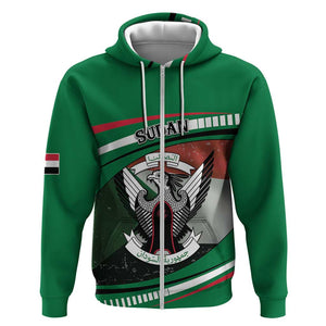 African Sudan Zip Hoodie Victory Is Ours - African Pride