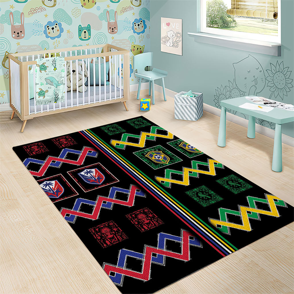Brazil And Haiti Football Area Rug Mix Brazilian Haitian Roots