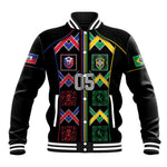 Custom Brazil And Haiti Football Baseball Jacket Mix Brazilian Haitian Roots