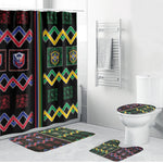Brazil And Haiti Football Bathroom Set Mix Brazilian Haitian Roots