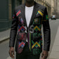 Custom Brazil And Haiti Football Blazer Mix Brazilian Haitian Roots