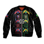 Custom Brazil And Haiti Football Bomber Jacket Mix Brazilian Haitian Roots