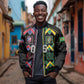 Custom Brazil And Haiti Football Bomber Jacket Mix Brazilian Haitian Roots