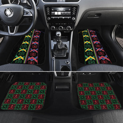 Brazil And Haiti Football Car Mats Mix Brazilian Haitian Roots