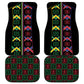 Brazil And Haiti Football Car Mats Mix Brazilian Haitian Roots