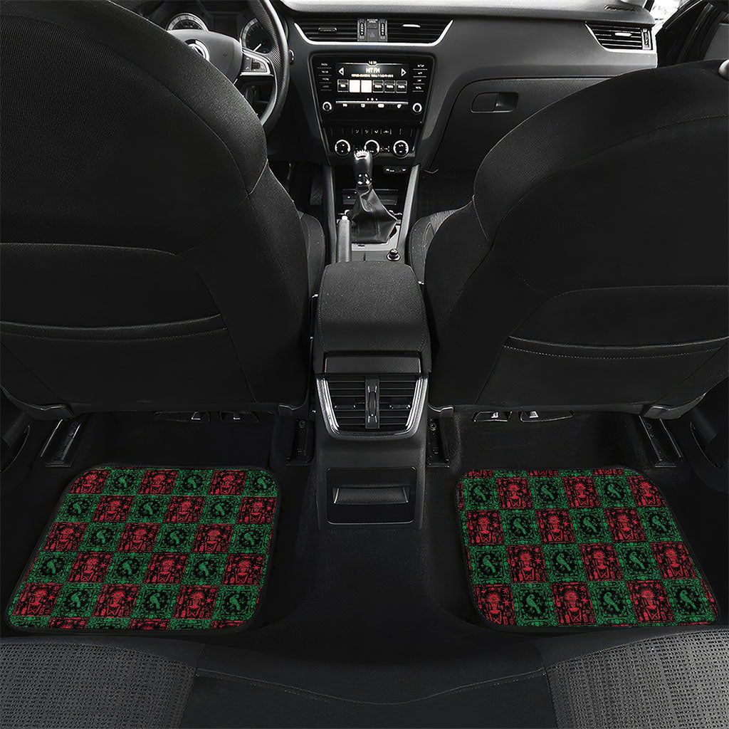 Brazil And Haiti Football Car Mats Mix Brazilian Haitian Roots