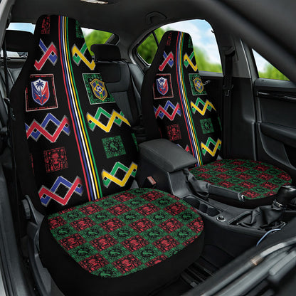 Brazil And Haiti Football Car Seat Cover Mix Brazilian Haitian Roots