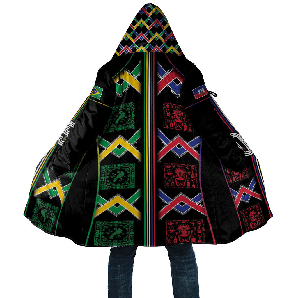Custom Brazil And Haiti Football Cloak Mix Brazilian Haitian Roots
