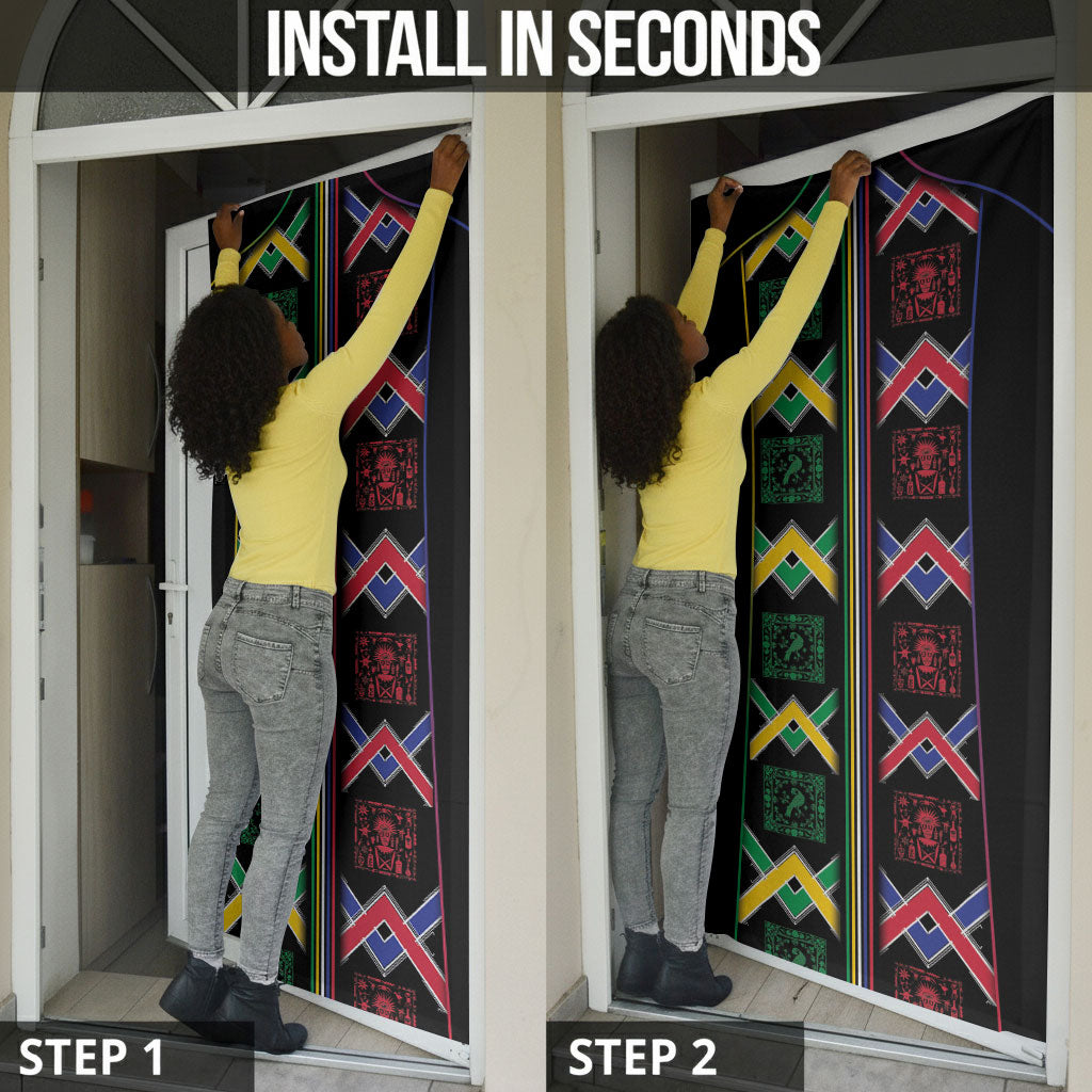 Brazil And Haiti Football Door Cover Mix Brazilian Haitian Roots