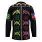 Custom Brazil And Haiti Football Hockey Jersey Mix Brazilian Haitian Roots