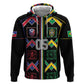 Custom Brazil And Haiti Football Hoodie Mix Brazilian Haitian Roots