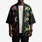 Custom Brazil And Haiti Football Kimono Mix Brazilian Haitian Roots