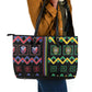 Brazil And Haiti Football Leather Tote Bag Mix Brazilian Haitian Roots