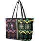 Brazil And Haiti Football Leather Tote Bag Mix Brazilian Haitian Roots
