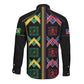 Custom Brazil And Haiti Football Long Sleeve Button Shirt Mix Brazilian Haitian Roots