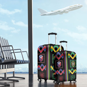 Brazil And Haiti Football Luggage Cover Mix Brazilian Haitian Roots