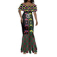 Custom Brazil And Haiti Football Mermaid Dress Mix Brazilian Haitian Roots