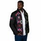 Custom Brazil And Haiti Football Padded Jacket Mix Brazilian Haitian Roots