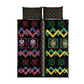 Brazil And Haiti Football Quilt Bed Set Mix Brazilian Haitian Roots