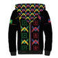 Custom Brazil And Haiti Football Sherpa Hoodie Mix Brazilian Haitian Roots