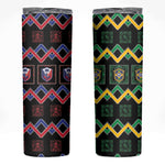 Brazil And Haiti Football Skinny Tumbler Mix Brazilian Haitian Roots