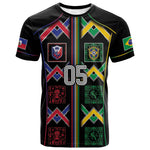 Custom Brazil And Haiti Football T shirt Mix Brazilian Haitian Roots