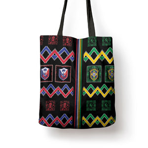 Brazil And Haiti Football Tote Bag Mix Brazilian Haitian Roots