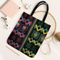 Brazil And Haiti Football Tote Bag Mix Brazilian Haitian Roots