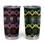 Brazil And Haiti Football Tumbler Cup Mix Brazilian Haitian Roots