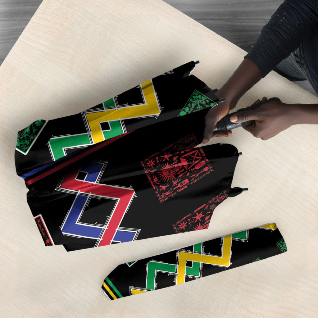 Brazil And Haiti Football Umbrella Mix Brazilian Haitian Roots
