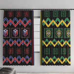 Brazil And Haiti Football Window Curtain Mix Brazilian Haitian Roots