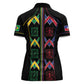 Custom Brazil And Haiti Football Women Polo Shirt Mix Brazilian Haitian Roots