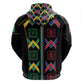 Custom Brazil And Haiti Football Zip Hoodie Mix Brazilian Haitian Roots