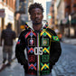 Custom Brazil And Haiti Football Zip Hoodie Mix Brazilian Haitian Roots