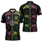 Custom Brazil And Haiti Football Zipper Polo Shirt Mix Brazilian Haitian Roots