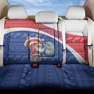 Cape Verde Christmas Back Car Seat Cover Black Santa Clause With The Manatee - African Pride
