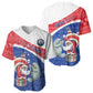 Personalized Cape Verde Christmas Baseball Jersey Black Santa Clause With The Manatee DT05