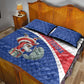 Cape Verde Christmas Quilt Bed Set Black Santa Clause With The Manatee - African Pride